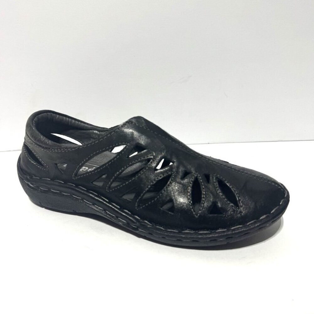 Propet Womens Cameo Flat Black Size 6 Narrow